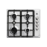 Piano Cottura Inox 60 Cm A Gas 4 Fuochi Griglia Ghisa Staylux