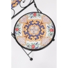 Set Bistrot Tavolo Mosaico 60 Cm Con 2 Sedie Pieghevoli Santorini Bizzotto