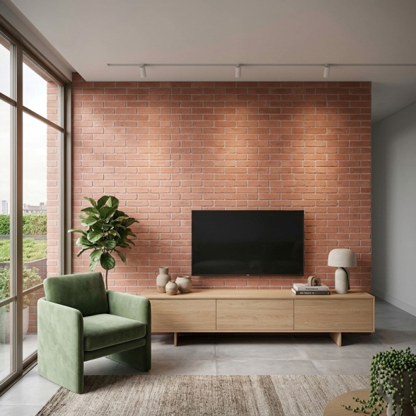 Rivestimento Effetto Muretto Mattoncini 16x40 In Gres Porcellanato Muretto Cotto