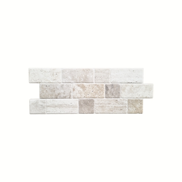 Rivestimento Effetto Muretto Mattoncini 16x40 In Gres Porcellanato Tivoli Beige