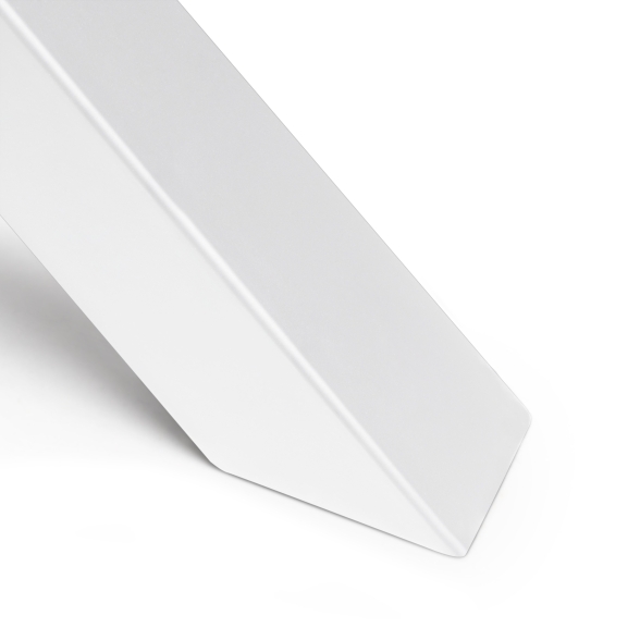 Gambe da tavolo Cross 69,5 cm ad incrocio in acciaio verniciato bianco