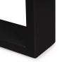 Gambe da tavolo Square rettangolari 72x80 cm in acciaio verniciato nero