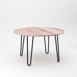 Gambe da tavolo 40 cm Hairpin a 2 aste  in acciaio verniciato nero