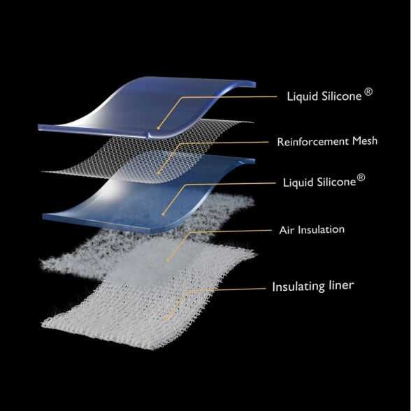 Coppia Di Guanti Per Barbecue In Silicone Gevis BBQ Spark - Taglia L