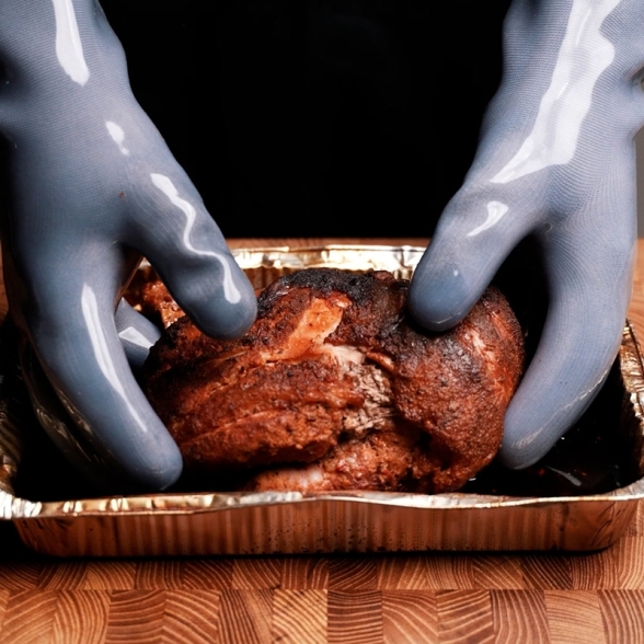 Coppia Di Guanti Per Barbecue In Silicone Gevis BBQ Spark - Taglia L