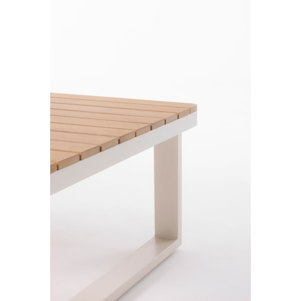 Salotto Da Esterno 5 Posti In Alluminio Boston Avorio