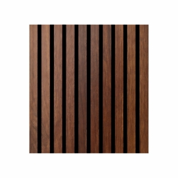 Pannello decorativo a listelli in legno doghe MDF e feltro PET Set 12 pz 60x60 fonoassorbente Noce chiaro