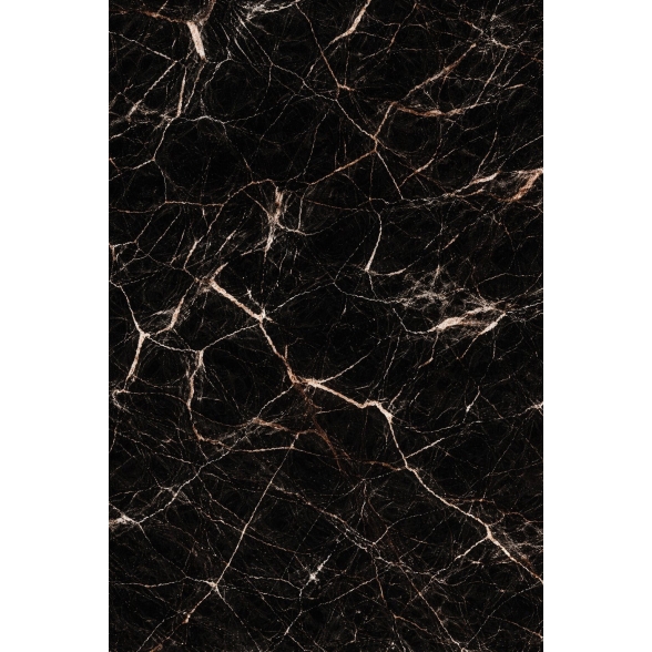 Pannello decorativo effetto marmo set 6 pz 4,3 mt2 PVC in UV 120 x 60 Marmo Nero