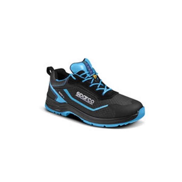 Sparco Scarpe Antinfortunistiche Aster Nero/Azzurro Fluo S3