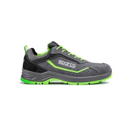Sparco Scarpe Antinfortunistiche Felix Grigio Verde Fluo S1P