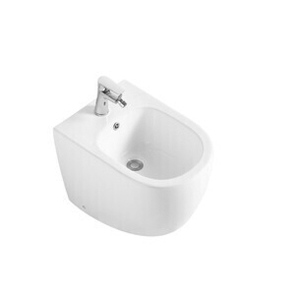 Bidet Filo Muro Bianco In Ceramica 52X36X42 Cm Earth