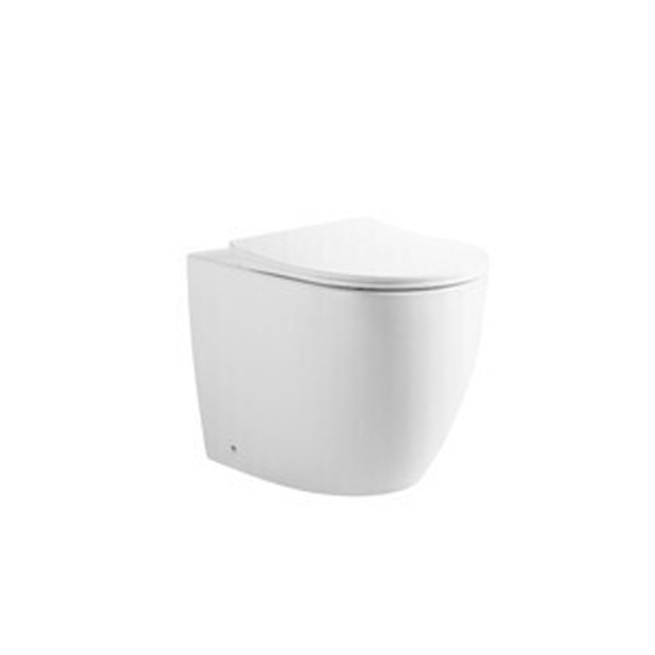 Vaso WC Filo Muro Rimless In Ceramica 52x36x42 Cm Bianco Earth