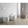 Vaso WC Filo Muro Rimless In Ceramica 52x36x42 Cm Bianco Earth
