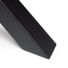 Gambe da tavolo Cross 69,5 cm ad incrocio in acciaio verniciato nero