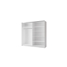 Armadio 200x207h Cm 2 Ante Scorrevoli Con Specchio Tortora Arsala