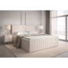 Letto Matrimoniale 160x200 Cm Contenitore Con Rete Imbottito Batina Beige