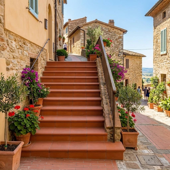 Gradino In Cotto 30x35 Idrorepellente Arrotato Presild Domus Linea R12