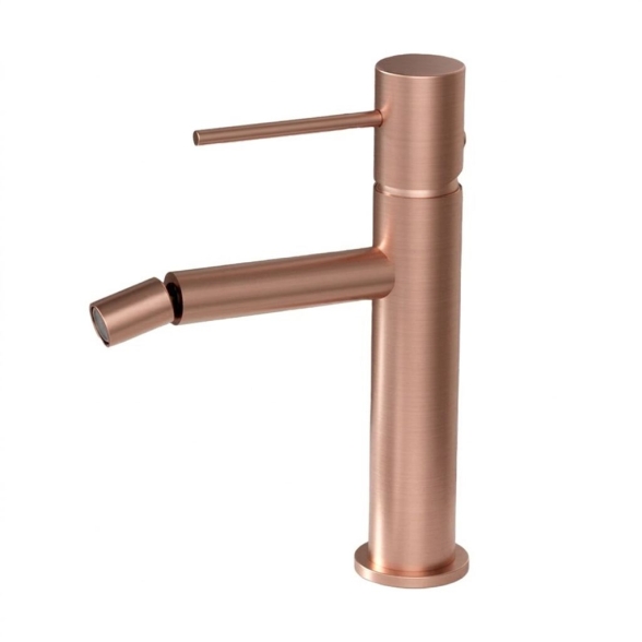 Miscelatore Per Bidet In Ottone Oro Rosa Spazzolato Smooth Rubicer