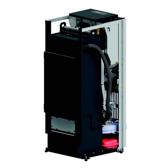 Termostufa a Pellet Autopulente MW28 Wi-Fi Ermetica Cuma Glass Caminetti Montegrappa