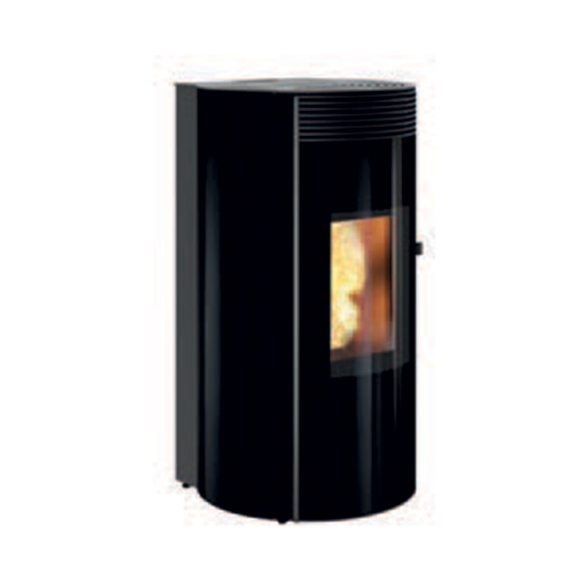 Termostufa a Pellet Autopulente MW28 Wi-Fi Ermetica Cuma Glass Caminetti Montegrappa