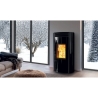 Termostufa a Pellet Autopulente MW28 Wi-Fi Ermetica Cuma Glass Caminetti Montegrappa
