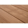 Tavolo Da Esterno In Alluminio Piano In Teak Allungabile 110x253/384 Cm Cameron Antracite Bizzotto