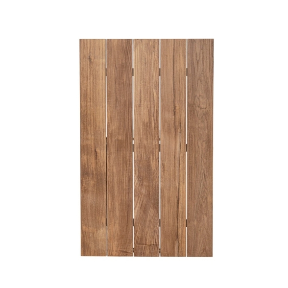 Tavolo Da Esterno In Alluminio Piano In Teak Allungabile 110x253/384 Cm Cameron Antracite Bizzotto