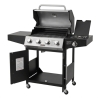 Barbecue A Gas E Pietra Lavica 4 Fuochi Coperchio Con Vetro Ke Grill GTO895-0441-B