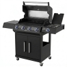 Barbecue A Gas E Pietra Lavica 4 Fuochi Coperchio Con Vetro Ke Grill Master Steak