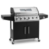 Barbecue A Gas E Pietra Lavica 6 Fuochi Coperchio Con Vetro Ke Grill GTO895-0461-B