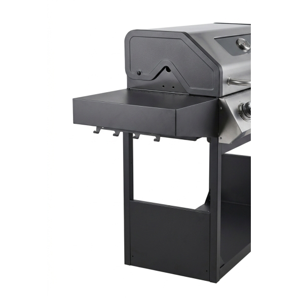 Barbecue A Gas E Pietra Lavica 6 Fuochi Coperchio Con Vetro Ke Grill GTO895-0461-B