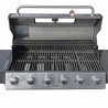 Barbecue A Gas E Pietra Lavica 6 Fuochi Coperchio Con Vetro Ke Grill GTO895-0461-B