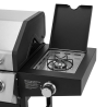 Barbecue A Gas E Pietra Lavica 6 Fuochi Coperchio Con Vetro Ke Grill GTO895-0461-B