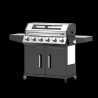 Barbecue A Gas E Pietra Lavica 6 Fuochi Coperchio Con Vetro Ke Grill GTO895-0461-B