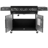 Barbecue A Gas E Pietra Lavica 6 Fuochi Coperchio Con Vetro Ke Grill Master Steak