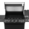 Barbecue A Gas E Pietra Lavica 6 Fuochi Coperchio Con Vetro Ke Grill Master Steak