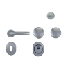 Kit Maniglia E Accessori Per Porta Blindata Cilindro Europeo BLINDO Inox