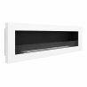 Camino a bioetanolo da incasso parete biocamino 120x40 LIVORNO 120 Bianco