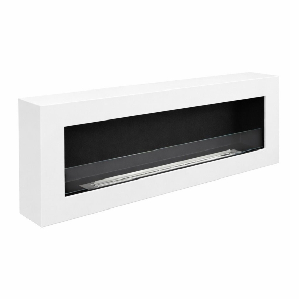 Camino a bioetanolo da parete biocamino 120x40 SIENA 120 Bianco