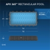 Piscina Fuori Terra 732x366x132 APX 365 Bestway - 561KG