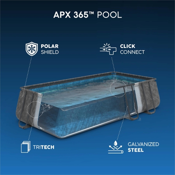 Piscina Fuori Terra 732x366x132 APX 365 Bestway - 561KG
