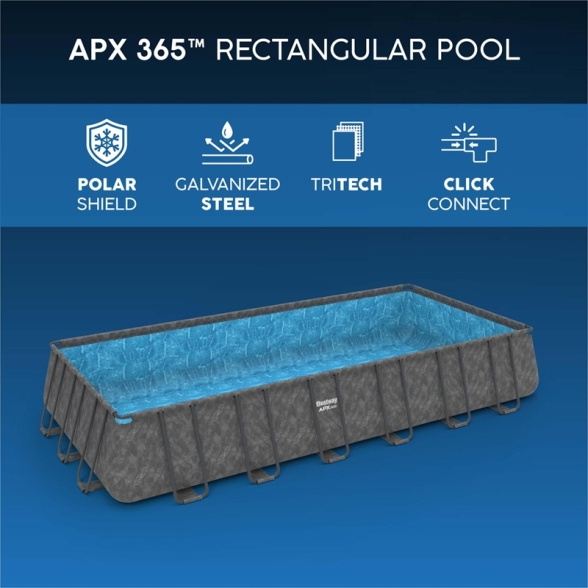 Piscina Fuori Terra 732x366x132 APX 365 Bestway - 561KG