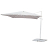 Ombrellone 3x4 In Alluminio Palo Laterale Bianco Telo Bianco Park Airvent