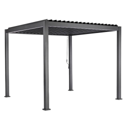 Pergola Bioclimatica In Alluminio 3x4 Con Lamelle In Alluminio Antracite