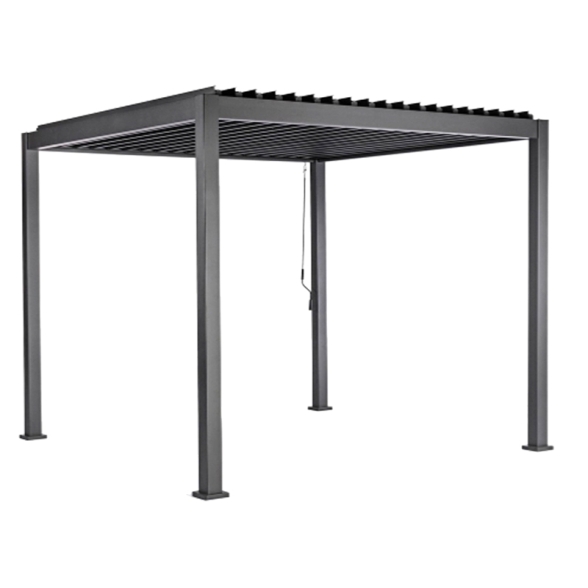 Pergola Bioclimatica In Alluminio 3x4 Con Lamelle In Alluminio Antracite