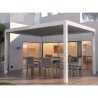 Pergola Bioclimatica In Alluminio 3x4 Con Lamelle In Alluminio Bianca