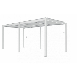 Pergola Bioclimatica In Alluminio 3x6 Con Lamelle In Alluminio Bianca