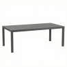 Tavolo In Alluminio Allungabile Da Esterno 100x200-300 Cm Ever Antracite