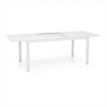 Tavolo In Alluminio Allungabile Da Esterno 100x200-300 Cm Ever Bianco