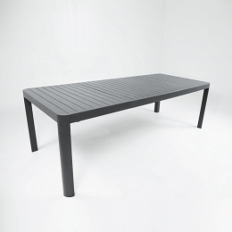 Tavolo In Alluminio Allungabile Telescopico 100x230-300 Cm Telex Antracite